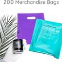Choice Marts Merchandise Bags 200 Teal & Purple 9"x12" Bags 1.5Mil Thick Glossy With Handles
