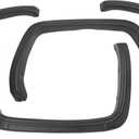 ALMULOO Fender Flares Set Compatible with 2014-2015 GMC Sierra 1500 Front & Rear Wheel Eyebrow 4PCS Fender Trim Plastic(PP+T30) Textured Black