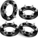 EVIL ENERGY 6x5.5 Wheel Spacers 1 inch Compatible for Tacoma 1995-2022, 6x139.7 mm 6 Lugs 108 mm Hub Bore M12x1.5 Studs Black, Not Hubcentric