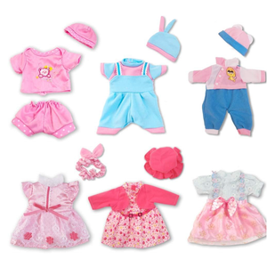 ARTST Doll Clothes,12 inch Baby Doll Clothes[6 Sets](Include 4 Hats + 1 Bowknot ) for 10/11/12 inch Baby
