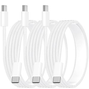 Apple MFi CertifiedCar Carplay Cable for iPhone 16, SDNCIE 3Pack 6FT USB C Cables 100W USB C to USB C Braided Cord Type C Fast Charging for iPhone 16 Pro/16 Plus/16 Pro Max/15/15 Pro/15 Pro Max/iPad