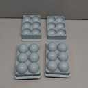 WIBIMEN Large Ice Cube Molds, Big Round Whiskey Ice Cube Trays for Freezer, Easy to Fill & Release, Whiskey Bourbon Cocktail(1.9In*6 Balls- Blue/2 Pack)