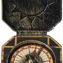 Nautical Compass Ornament for Pirate Captain Costume Accessory, Halloween Party April Fools' Day Cosplay Prop