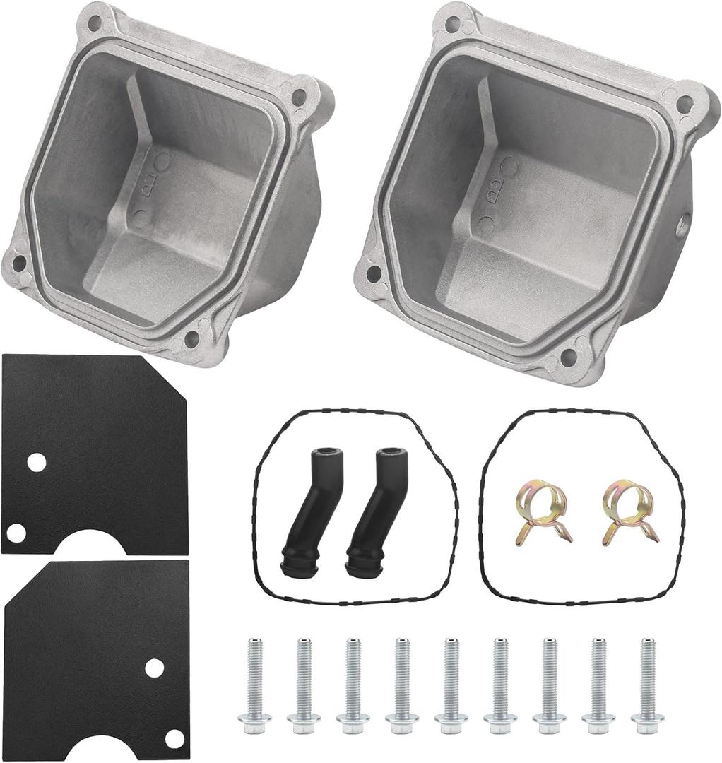 Upgrade Aluminum Alloy 32-096-06-S & 24-755-141-S Valve Cover Kit for Kohler Lawn and Garden Equipment Engine, Replaces 32 096 11-S, 32 096 06-S, 24 755 141-S, 24 755 74-S, 055-606