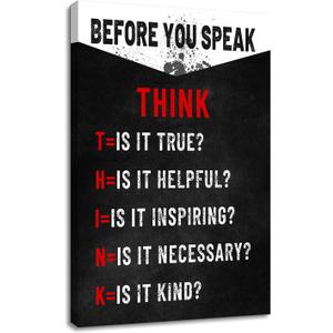 Motivational Canvas Poster Print Wall Art Home Decor Inspirational Entrepreneur Quotes Black Background Picture Painting Artwork for Living Room Classroom Workplace Hallway Ready to Hang [24''Wx36''H]