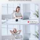 TK3 Pomodoro Timer Cube, Desk Productivity Timer with 5/10/30/60 Min Presets, Custom Countdown, Stopwatch, Clock, 3 Alarm, Silent, Vibrate & Sound Alert, for Task, ADHD, Study, Kitchen, White