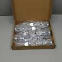 33mm x 4 3/4" Chromed Spike Lug Nuts Covers Push On, Truck Chrome ABS Plastic Pointed Spiked Push-on Lug Nut Cover for Semi Trucks, Pack of 20