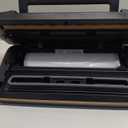 95Kpa Powerful Vacuum Sealer Machine, Commercial Full Automatic 10-in-1 Food Saver with Double Heat Seal, Bags Storage, Easy-Lock Handle & Built-in Cutter, Includes 1 Bag Roll & 10 Pre-cut Bags