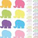Gueevin 240 Sheets Sticky Notes and 60 Pcs Cute Paper Clips Set Creative Self Stick Note Pads Colorful Memo Pad Cute Animal Lover Gift(Elephant)