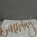 Sinload Happy Birthday Backdrop Decal for Party Photo, Gold