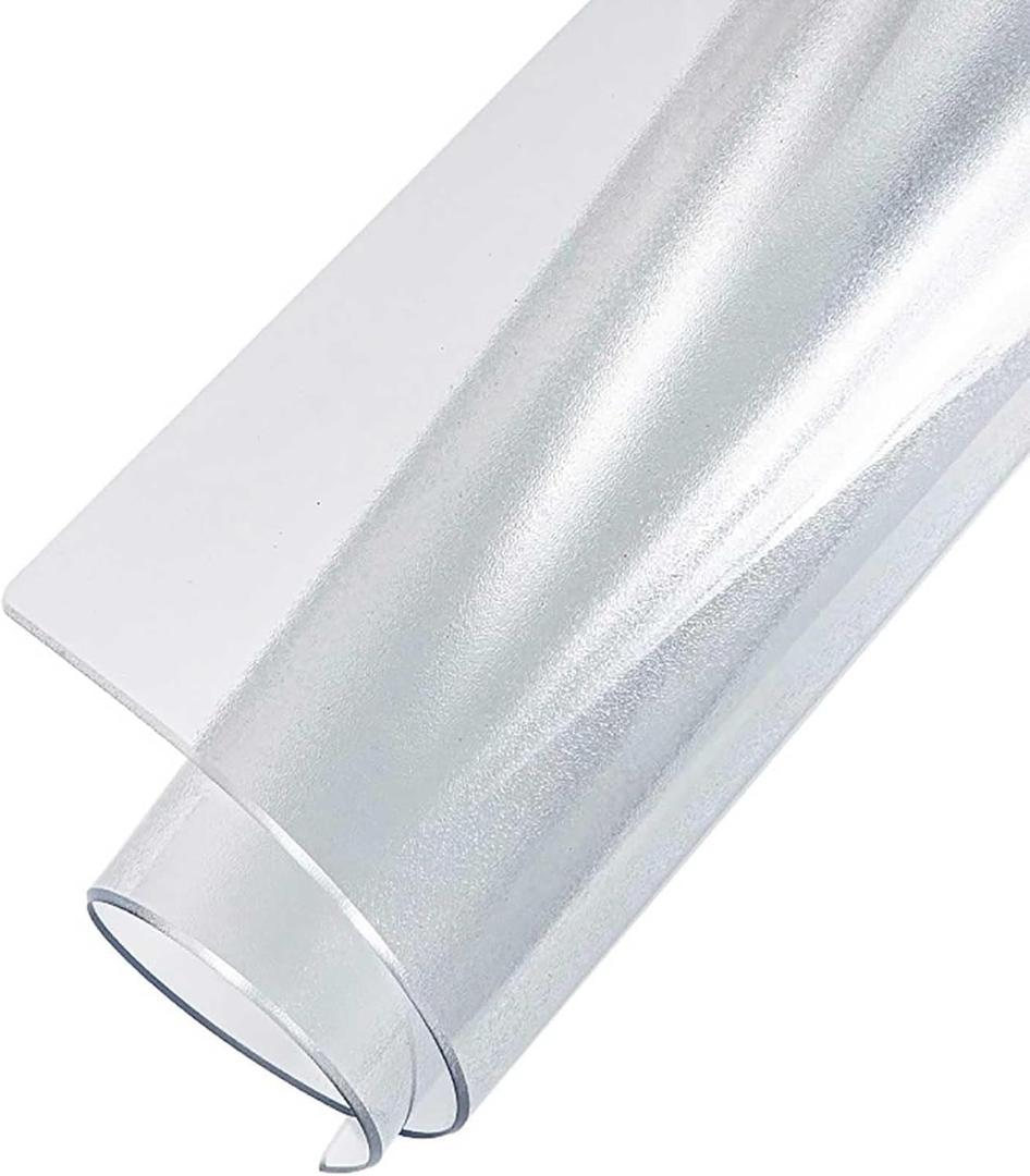 Clear Desk Mat for Home and Office 60x120cm 70x140cm 80x160cm 90x150cm 100x200cm Frosted PVC Chair Mat 2mm Thick Anti-Slip Computer Desk Mat for Indoor Hallway Kitchen Living Room(35.4x74.8in/90x190cm