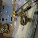 Gold Dummy Door Knob Interior, Inactive Door Knobs for Closet, Antique Bifold Door Knobs Replacement, Single-Side Dummy Old Style Door Handle, Polished Brass, 2 Pack