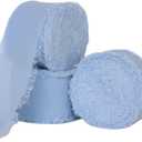 Abbaoww Blue Chiffon Ribbon 1-1/2 Inch x 30 Yards for Wedding Invitations Bridal Bouquets Gift Wrapping DIY Crafts Home Decoration