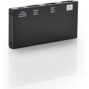 Amazon Basics HDMI Splitter 1 in 2 Out for Dual Monitors, 4K@60Hz, Mirror Only, Black