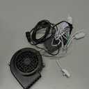 12V 1.2A Inflatable Fan Replacement Christmas Inflatable Blower Replacement 1.5A Adapter for Inflatables with 3 LED Light for Halloween Inflatables Fan Blower Decorations Outdoor