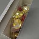 2 Pcs Bells Garland with 15 Gold Bells 6.5ft Red Velvet Ribbon Garland Rustic Vintage Jingle Ornaments for Tree Fireplace Wedding Mantle Indoor Decor