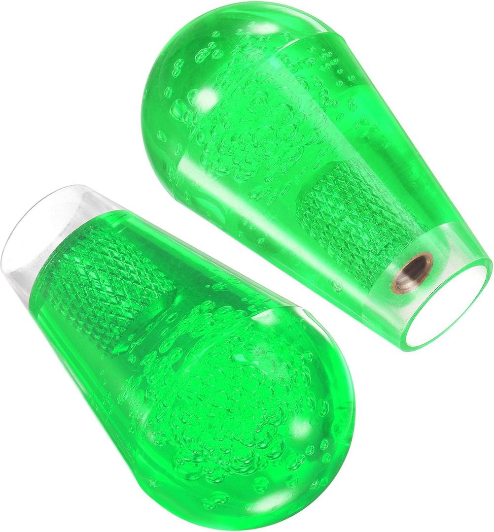 uxcell Ellipse Oval Joystick Head Rocker Ball Top Handle Arcade Game Replacement Green 2pcs