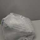 Shag Area Rug 5x7 Feet Extra Soft Rugs for Living Room, High Pile Indoor Carpet for Bedroom, Kids Room, Nursery, Home Decor, Geometric, Light Grey/White