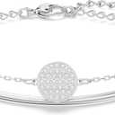 Swarovski Sublima Bangle Bracelet, Rhodium Finish, Clear Crystals