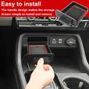 Center Console Organizer Storage Drawer Tray Compatible with for Honda Pilot 2023-2026 Passport 2026 Interior Accessories Middle Armrest Drawer Gear Shift Storage Tray Hidden Glove Box