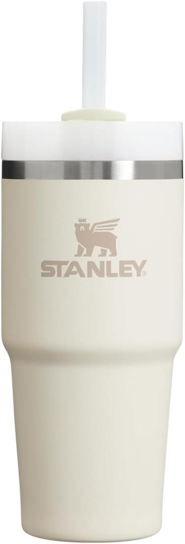 Stanley Quencher H2.0 Tumbler with Straw 14 oz | Flowstate 3-Position Lid | Cup Holder Compatible for Travel | Insulated Stainless Steel Cup | BPA-Free | Cream 2.0