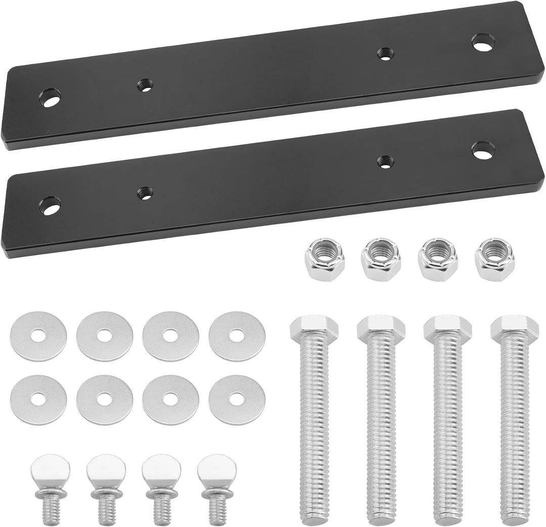 SC-2000 Additional Trailer Chock Adapter Kit Compatible with SC-3000 and SCC-4000 Motorcycle Trailer Wheel Chock for Easy Fixation and Transportation, 1/3'' Heavy Steel Plates