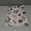 Vnaaem White Christmas Wrapping Paper Red Stripe Snowy Scene House Holiday Style Gift Wrap Paper Bulk for Winter Xmas Birthday Party - 20 X 28 Inches 8 Folded Sheets