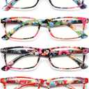 Reading Glasses for Women, Stylish Blue Light Blocking Readers, Ladies Eyeglasses, Fashion Computer Eye Glasses