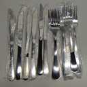 SANTUO 12 Pcs Silverware Set with 6 Steak Knives and 6 Dinner Forks,Flatware Set with Top Food Grade Stainless Steel,Tableware Cutlery Set For Home Restaurant Hotel, Mirror Finish, Dishwasher Safe