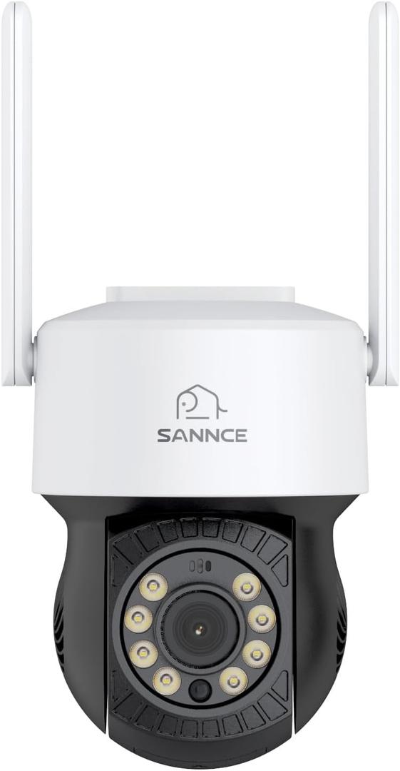 SANNCE 5MP WiFi Security Camera,Wireless IP Camera,Support 16X Image Electronic Magnification, AI Human Detection, Compatible with Alexa, 100ft Night Vision, Remote Access & Smart Motion Alerts