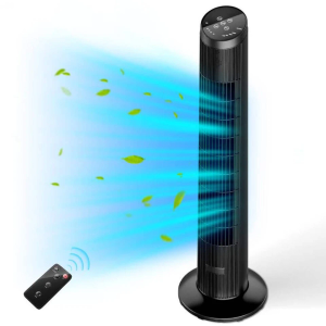MANASTIN Smart Tower Fan for Bedroom，90° Oscillating Fans for Indoors with 4 Spe