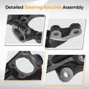 PAROD 698221 698220 Steering Knuckle&Wheel Bearing Hub Assembly Fit for 2009-2014 Subaru Forester, 2008-2014 Impreza, 2005-2014 Legacy, Outback, 2012-2014 WRX, 2013-2014 XV Crosstrek, Front Left&Right