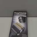 Electric Razor for Men with Pop-Up Trimmer: Rechargeable Cordless Foil Shaver for Face - Wet/Dry/Anti-Slip Waterproof Shavers with LED Display - Metal Handheld Design Light Gray