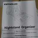 Nightstand Organizer for Men with Large Drawer, Wood Phone Docking Station for Phone, Apple Watch, Wallet & Keys, Ideal Birthday Gift for Father Husband, Bedside Desk Organizer (Brown)