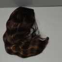 BECUS 14'' Body Wave Headband Wig for Black Women Synthetic Glueless Half Wig Easy Wear Brown Headband Wigs Natural Hairline for Daily Use Party Brown with Blonde Highlights