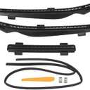 Grcfumo Engine Hood Rainproof Strip, Front Hood Weatherstrip Rubber Seal Protector, Easy Installation Seal for Protect The Rain and Dust Front Hood (Sectional Type)