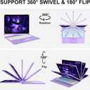 D DINGRICH Touch iPad Pro 11 Case with Keyboard 4th/3rd/2nd/1st Generation, Magic 360Rotatable & Swivel Bluetooth Keyboard with Trackpad, 7 Backlight Color with Pencil Holder for iPad Air 5th/4th Gen