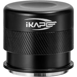 IKAPE 51mm Espresso Tamper, Premium Barista Coffee Calibrated Tamper with Spring Loaded, 100% Stainless Steel Tamper Compatible with All 51MM Bottomless Portafilter (Black)
