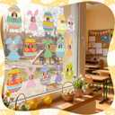 100 Pcs Easter Egg Bunny Cutouts with Photo Space Easter Bulletin Board Decorations with Glue Spring Decor DIY Craft for Classroom School Party Supplies Gifts