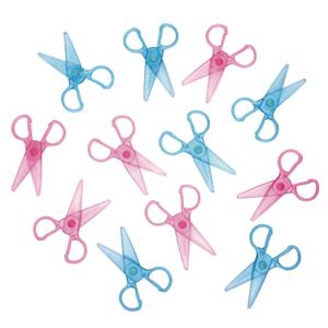 Colorations Plastic "Won't Cut Hair" Scissors - Set of 12