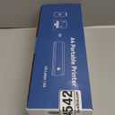 NDYIN Portable Printers Wireless for Travel, N80 Wireless Thermal Printer Bluetooth Inkless Printer Support 8.5" X 11" US Letter & A4, Compatible with iOS, Android, Laptop