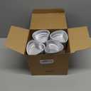Honeydak 100 Sets Heart Baking Pan Heart Shaped Cake Pan Mini Aluminum Foil 3.4oz Disposable Cupcake Tin with Lids for Wedding Mother's Day Party(Simple Style,Red, Rose Red)