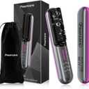 Heated Straightening Comb with Negative Ion 3 Temp Settings Fast & Gentle Hair Styling for All Hair Types Portable Rechargeable