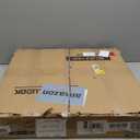 MMEOLUOOK Large End Table Farmhouse Side Table Industrial Style Sofa Table Coffee Table Metal X Accent Wood End Table NightStand with Storage Shelf for Living Room Bedroom MLBZ16R (Rustic Brown)