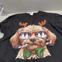 Goldendoodle Christmas Reindeer Holiday Dog Lover Xmas T-Shirt, Size Large