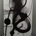 ANCXWOTER Large Canvas Wall Art for Living Room Bedroom Abstract Line Black and White Picture Ink and Wash Artwork Canvas Prints 20x40 Inch