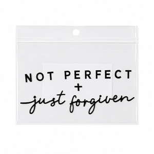 Cross Not Perfect Just Forgiven Decal, Jesus Car Window Decals, 6 Inches UV DTF Tranfer Car Stickers, Weatherproof Car Truck Window Bumper Sticker, Faith Car Stickers and Decals for Christians