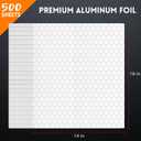 EcoDispose Pre-Cut Insulated Foil Sandwich Wrap Sheets for Hot Food, Grease-Resistant, 14 x 16 Inches, 500 PCS