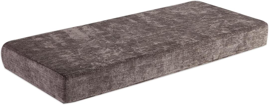 Loveboat Bench Cushion 40x18 Inch Soft Non-Slip Furniture Cushions for Bench Couch Swing Setee with Ties, Brown