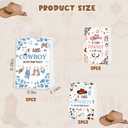 15pcs A Little Cowboy Is on The Way Party Favor Bags, Cowboy Baby Shower Decorations, A Little Cowboy Is on The Way Goodie Bags